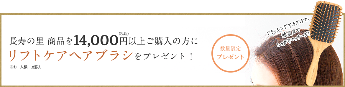 木製頭皮ケアヘアブラシをプレゼント!