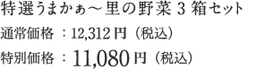 特選うまかぁ~里の野菜3箱セット