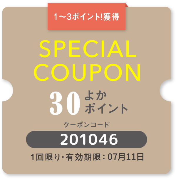 スペシャルクーポン-201046