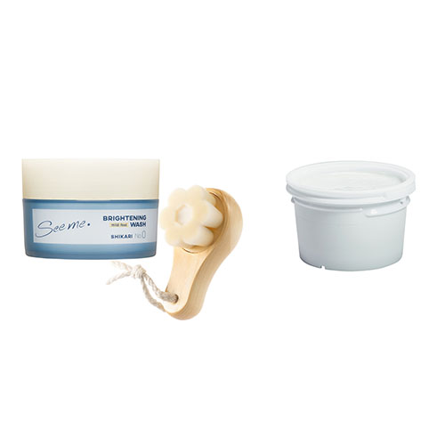 BRIGHTENING WASH マイルドブラシセット 〈リフィル+ケース+ブラシ〉 次回定期予約