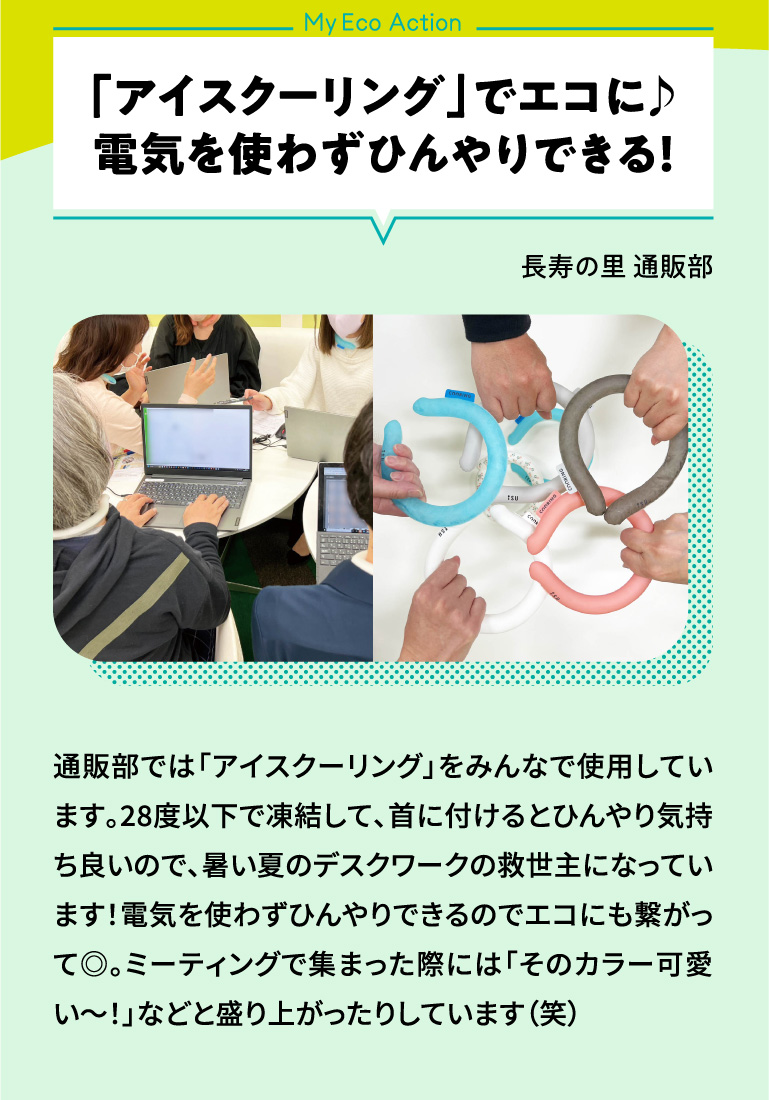 アイスクーリングでエコに