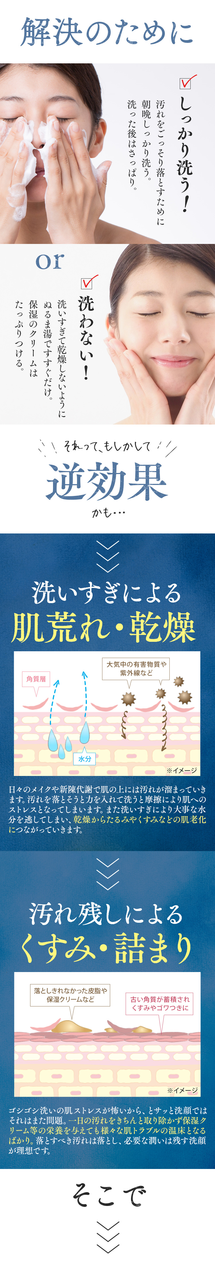 然 よかせっけん　解決のために洗わない！しっかり洗う！それってもしかして逆効果かも・・・