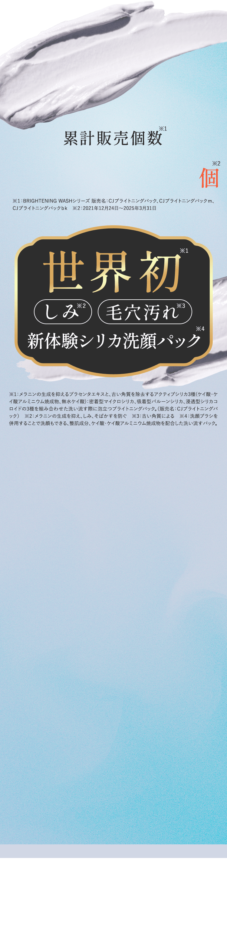 世界初 しみ 毛穴汚れ 新体験洗顔パック