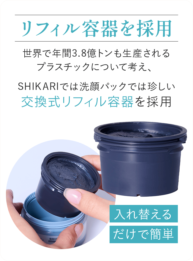 リフィル容器を採用