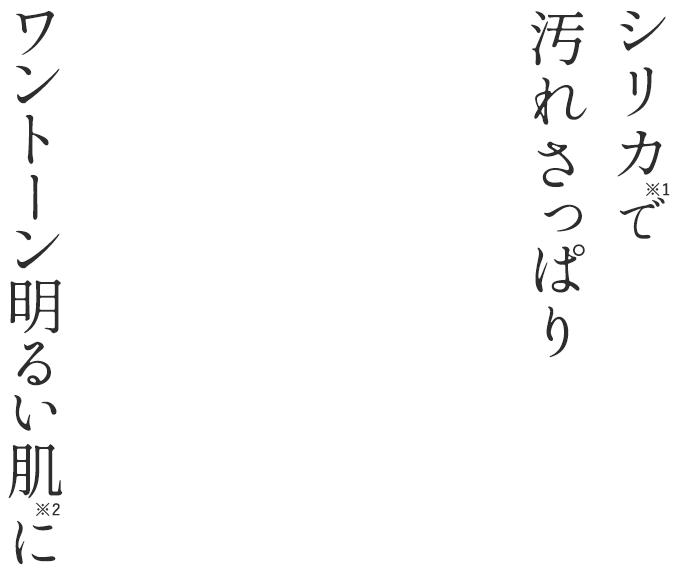 シリカで汚れさっぱり