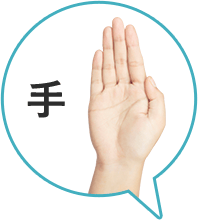 手