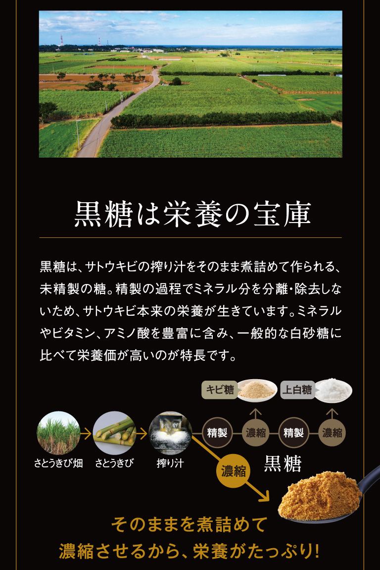 黒糖は栄養の宝庫