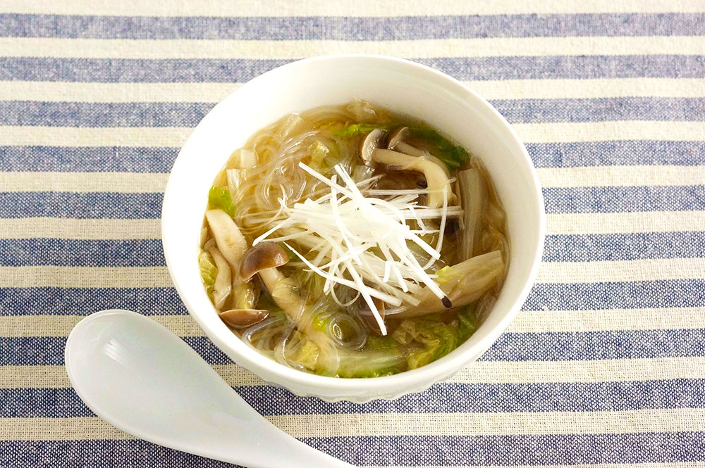 春雨と白菜の中華スープ