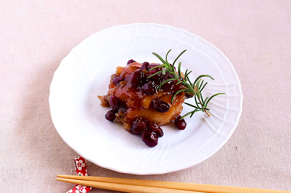 黒豆と鶏肉のママレード煮（おせち料理）