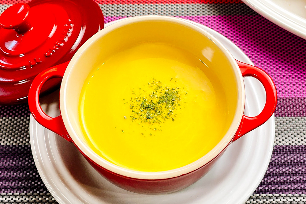 さつまいもとかぼちゃの濃厚ポタージュ