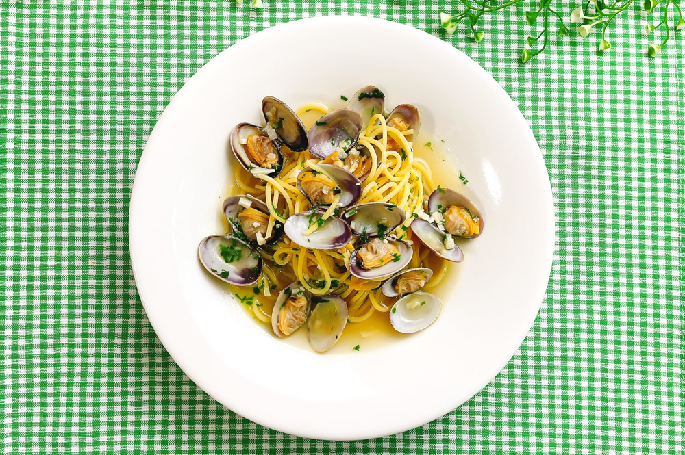 あさりと大葉のスープスパゲッティ