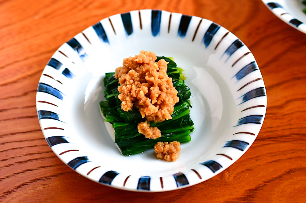 ほうれん草の麻辣和え
