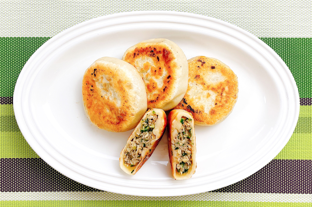 春キャベツとニラのおやき