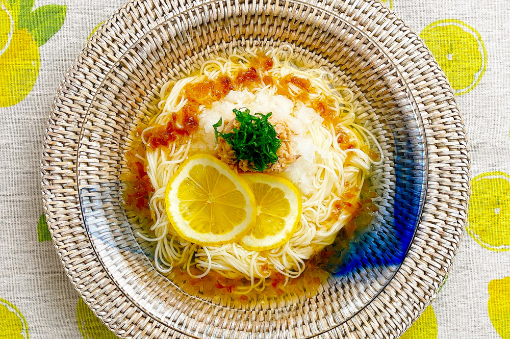 大根おろしとツナのレモンそうめん