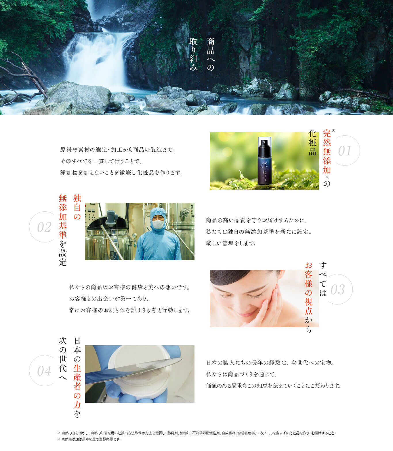 然+生ビタミンシリカ導入シャワー　商品への取り組み