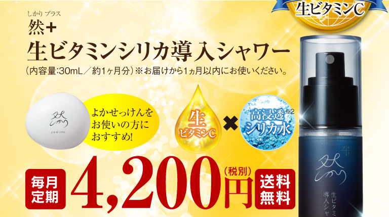 然+生ビタミンシリカ導入シャワー