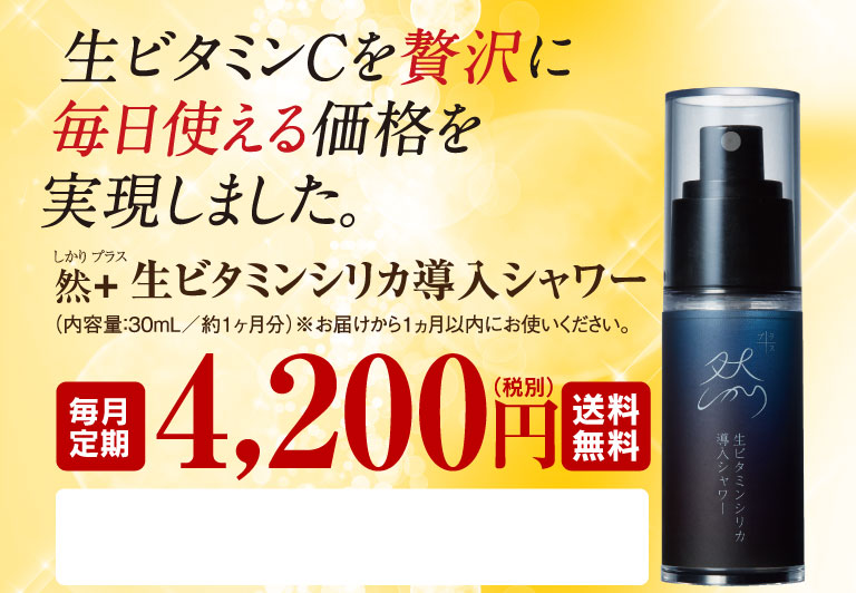 生ビタミンCを贅沢に毎日使える価格を実現しました。