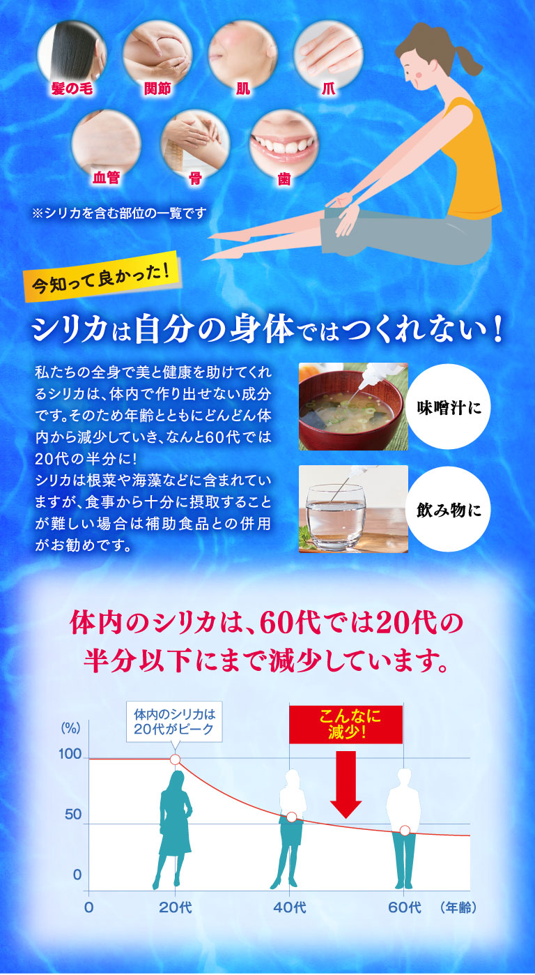 シリカは自分の体では作れない
