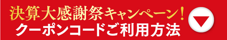15%OFFクーポンコードのご利用方法クローズ