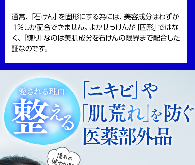 「ニキビ」や「肌荒れ」を防ぐ医薬部外品